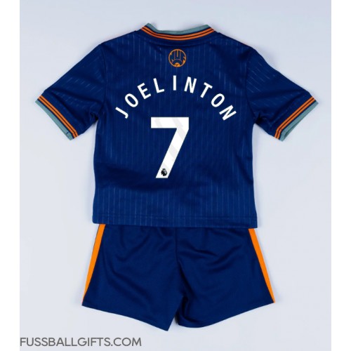 Newcastle United Joelinton #7 Fußballbekleidung 3rd trikot Kinder 2025-26 Kurzarm (+ kurze hosen)